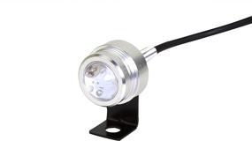 img 4 attached to ⚡ 100 Lumen Waterproof Tiny LED Spotlight - 1 Watt High Power LED - 1&#34; Diameter - Cool White - 10 to 30VDC