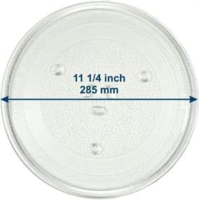 img 3 attached to 🍽️ HQRP 11.25-inch Glass Turntable Tray Inclusive of Sharp 9KC3517203500 R309YK R309YV R309YW R318AV R331ZS Microwave Oven Cooking Plate