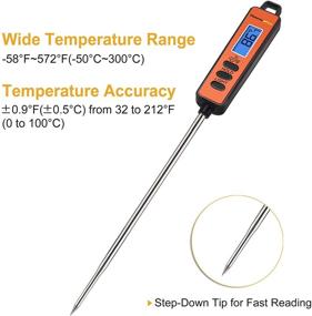 img 1 attached to 🌡️ ThermoPro TP01A Digital Meat Thermometer: Long Probe Instant Read for Grilling BBQ, Smoker, and Kitchen