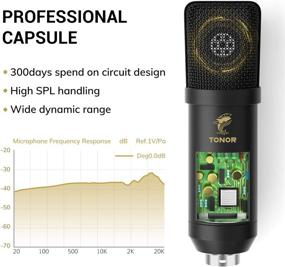 img 2 attached to 🎙️TONOR TC20 XLR Комплект конденсаторного микрофона: Профессиональный студийный микрофон с телескопическим кронштейном T20, шок-монтированием и звуковым экраном - идеальный для записи, подкастинга, дикторской озвучки, стриминга, домашней студии, YouTube