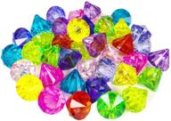 💎 40-piece colorful plastic diamonds & acrylic gems for crafts, kids' fake gems jewels & pirate jewels логотип