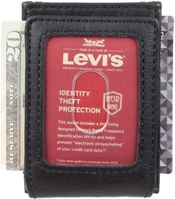 img 2 attached to 👔 Levis 31LV160016 Front Pocket Wallet: Stylish Men's Accessory for Practical Convenience
