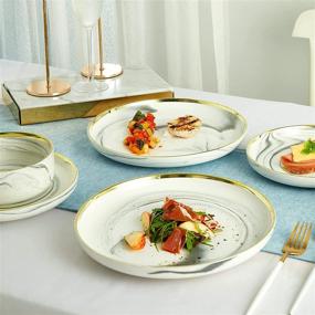 img 1 attached to 🍽️ Порцелановая посуда Pokini Plates из столового камня