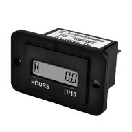 ⏱️ jayron lcd hour meter: resettable, no battery required for small engines, quad bikes, motorcycles, lawn mowers, snowmobiles, motocross, and chainsaws - dc 4.5-90v logo