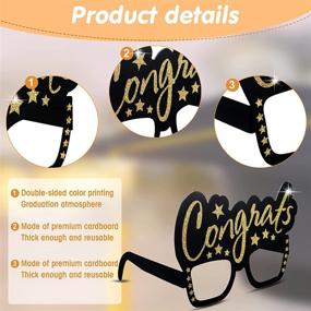 img 2 attached to Graduation Eyeglasses Decoration Congrats Supplies