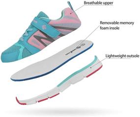 img 1 attached to DREAM PAIRS 160481 K Sneakers Athletic Girls' Shoes
