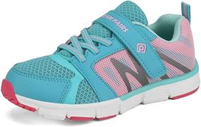 img 4 attached to DREAM PAIRS 160481 K Sneakers Athletic Girls' Shoes