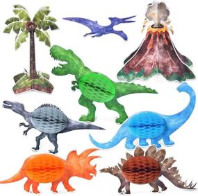 img 4 attached to Watercolor Dinosaur Party Centerpieces Decoration