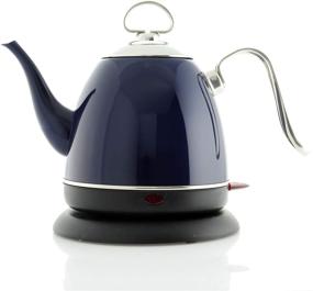 img 3 attached to 🔵 Chantal Mia Cobalt Blue Electric Water Kettle, 32 oz