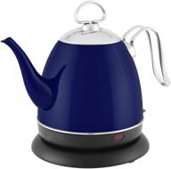 🔵 chantal mia cobalt blue electric water kettle, 32 oz логотип