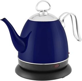 img 4 attached to 🔵 Chantal Mia Cobalt Blue Electric Water Kettle, 32 oz