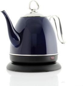 img 2 attached to 🔵 Chantal Mia Cobalt Blue Electric Water Kettle, 32 oz