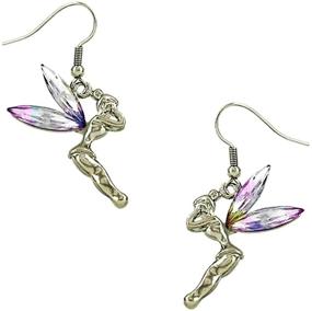 img 1 attached to DianaL Boutique Tinkerbell Earrings Crystal Girls' Jewelry