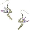 dianal boutique tinkerbell earrings crystal girls' jewelry logo