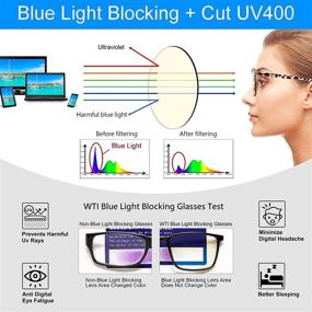 img 3 attached to 👓 Ultimate Anti Blue Light Ray Blocking Filter Glasses: TV, Computer, Gaming for Men and Women