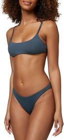 img 3 attached to ONEILL Swim Bottoms Cheeky Slate Women's Clothing for Swimsuits & Cover Ups