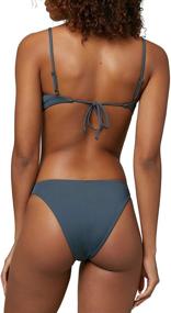 img 1 attached to ONEILL Swim Bottoms Cheeky Slate Women's Clothing for Swimsuits & Cover Ups