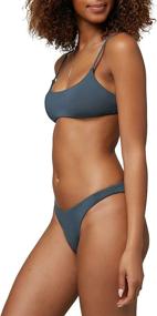 img 2 attached to ONEILL Swim Bottoms Cheeky Slate Women's Clothing for Swimsuits & Cover Ups