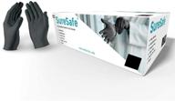 🧤 highly protective edc suresafe vinyl nitrile blend vitrile disposable gloves: latex-free & powder-free for enhanced safety - pack of 100 logo