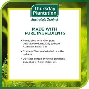 img 1 attached to 🌿 Refresh Your Skin with Thursday Plantation Tea Tree Face Wash Foam: Gentle, Soap-Free Cleanser (5.1 fl oz)