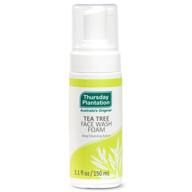 🌿 refresh your skin with thursday plantation tea tree face wash foam: gentle, soap-free cleanser (5.1 fl oz) logo