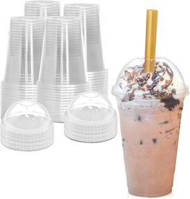 img 4 attached to Plastic Coffee Smoothie Frappucino Disposable Household Supplies and Paper & Plastic