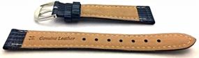 img 1 attached to Genuine Leather Grained Replacement Standard Women's Watches for Watch Bands