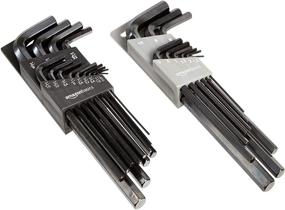 img 4 attached to Efficient and Durable: AmazonBasics 22 Piece Long Arm Wrench Set for Versatile Applications