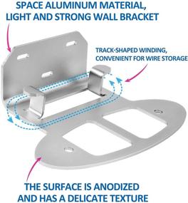 img 2 attached to 🔧 STANSTAR Metal Wall Mount for ORBI WiFi 6 System: Sturdy Holder with Cord Management, Space-Saving Solution for RBK752/RBK852/RBK853/RBS850/RBR750/RBS750 (1Pack)