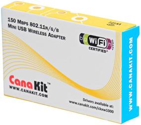 img 2 attached to 📶 CanaKit Raspberry Pi WiFi Adapter/Dongle - Fast and Reliable 150 Mbps Wireless Connectivity (802.11 n/g/b)