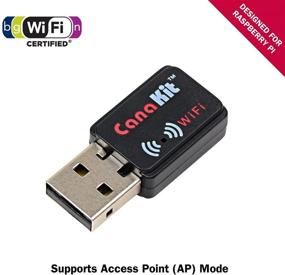 img 1 attached to 📶 CanaKit Raspberry Pi WiFi Adapter/Dongle - Fast and Reliable 150 Mbps Wireless Connectivity (802.11 n/g/b)