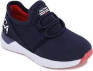 nautica girls' bungee running athletic sneakers logo