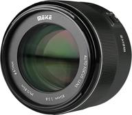 📷 meke 85мм f1.8 объектив с автофокусом для полнокадровых камер: идеально подходит для цифровых зеркальных камер с байонетом ef mount! логотип