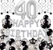succris 40th birthday decorations supplies logo