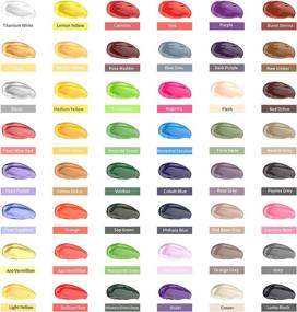 img 3 attached to 🎨 Non-Toxic Acrylic Paint Set: 48 Vibrant Colors for Artists, Kids, and Adults - Rich Pigment, No Fading - Ideal for Canvas, Crafts, Wood Painting