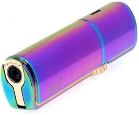 img 2 attached to 🔥 Scorch Torch Skyline: Powerful Triple Jet Flame Torch Lighter with Cigar Punch Cutter Tool - Rainbow Finish