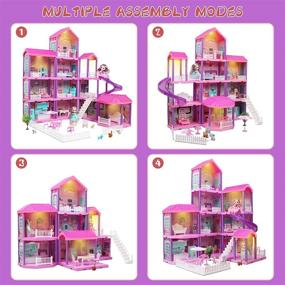 img 2 attached to 🏠 Улучшите веселье и творческую игру с мебелью для кукольного домика Beefunni Doll House