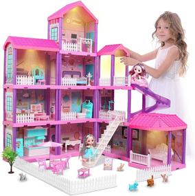 img 4 attached to 🏠 Улучшите веселье и творческую игру с мебелью для кукольного домика Beefunni Doll House