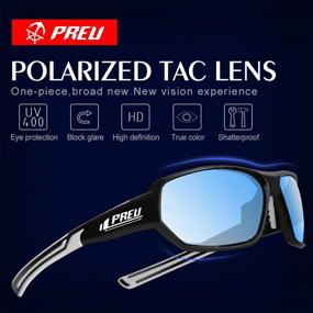 img 3 attached to 🕶️ PREU S1503 Polarized Sports Sunglasses: Ultimate Performance for Men and Women in Cycling, Running, Driving, Fishing, Golf & Baseball