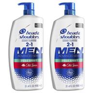 🧴 head and shoulders 2-in-1 shampoo and conditioner, old spice pure sport scent, 31.4 fl oz twin pack - anti dandruff treatment and scalp care logo