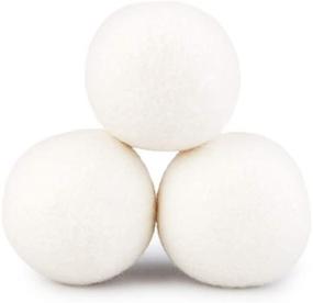 img 2 attached to 🧺 6 Pack of XL Premium Wool Dryer Balls - Reusable Laundry Drying Balls for Natural Fabric Softening