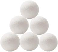 🧺 6 pack of xl premium wool dryer balls - reusable laundry drying balls for natural fabric softening logo