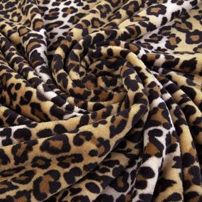 img 1 attached to Tadpoles Leopard Blanket Perfect Cheetah