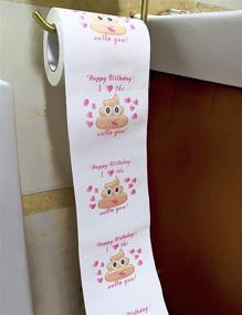 img 3 attached to Hilarious Mimgo-Shop Happy Birthday Toilet Paper: The Perfect Funny Gift for Him or Her