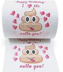 img 4 attached to Hilarious Mimgo-Shop Happy Birthday Toilet Paper: The Perfect Funny Gift for Him or Her