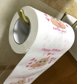 img 1 attached to Hilarious Mimgo-Shop Happy Birthday Toilet Paper: The Perfect Funny Gift for Him or Her