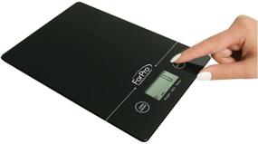 img 2 attached to 🔢 ForPro Digital All-Purpose Scale: Black with Quick Unit Conversion, LCD Backlit Display, and Low Battery Indicator