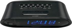 img 3 attached to ⏰ JENSEN JCR-298: Bluetooth Dual Alarm Clock with USB Charging, Blue Display, and Aux Input