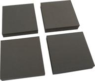 🔷 xcel heavy duty 4x4x0.75" equipment pads - anti vibration non slip furniture pads (set of 4) logo