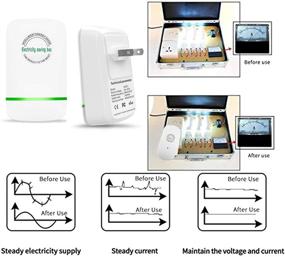 img 1 attached to Tsinc Power Сэйв Энерджи Сейвер Электросберегающий блок для дома, офиса и рынка, устройство электросберегающего электросети, электросмарт стандарта США с вилкой, 90В-250В, 30кВт (3 штуки)